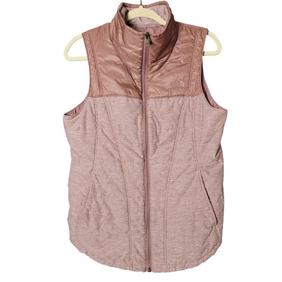 The North Face Womens Pink Dusty Rose Pseudio Sleeveless Nylon Puffer Vest M - Picture 1 of 9